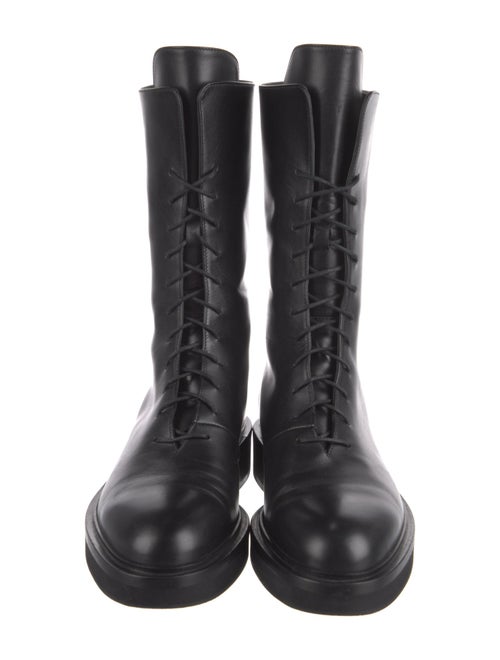 Khaite Leather Combat Boots