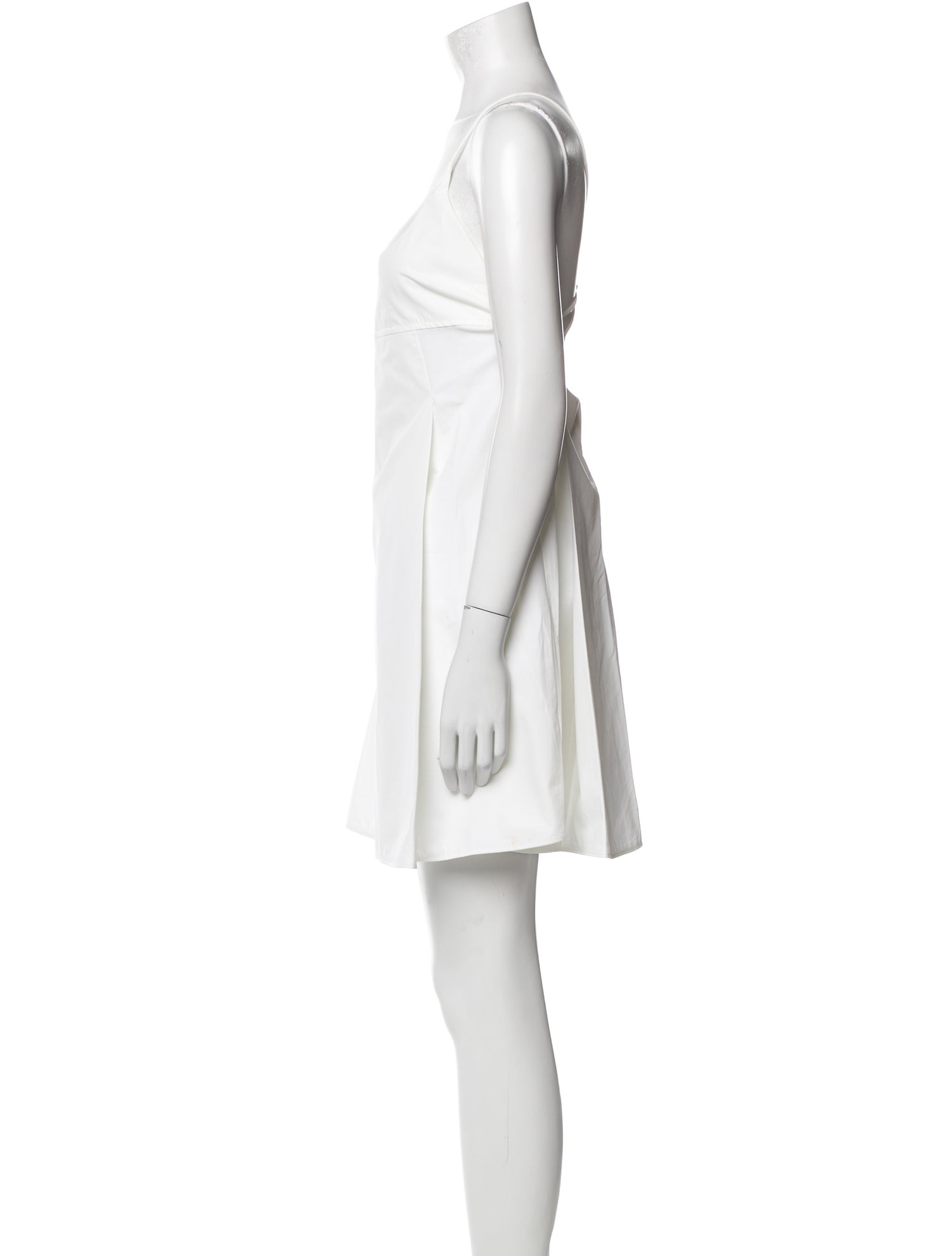 Khaite Square Neckline Mini Dress