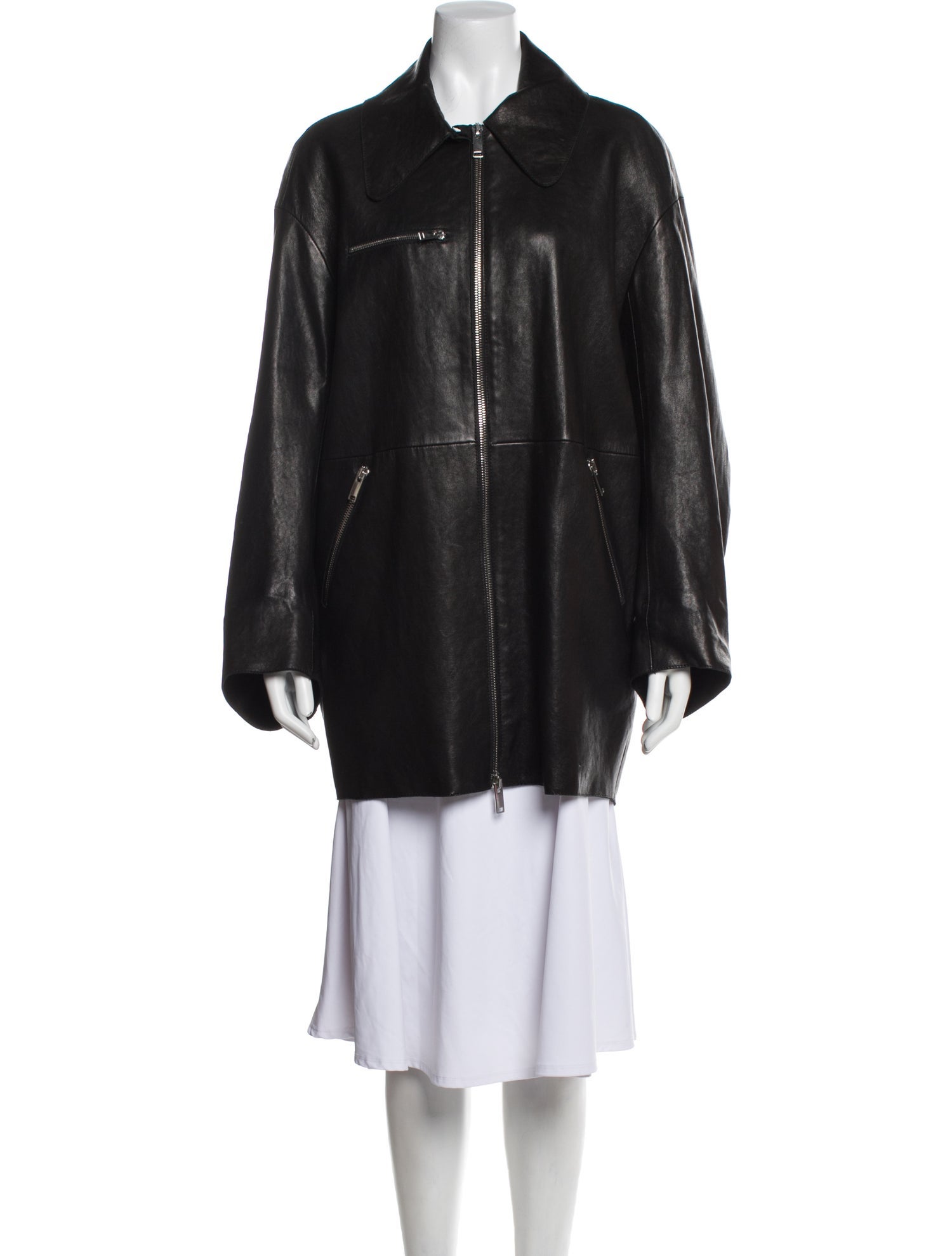 Khaite Leather Coat