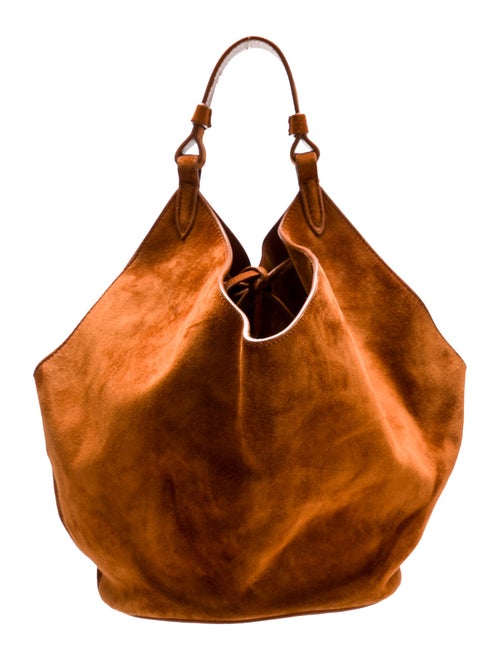 Khaite Suede Top Handle Bag