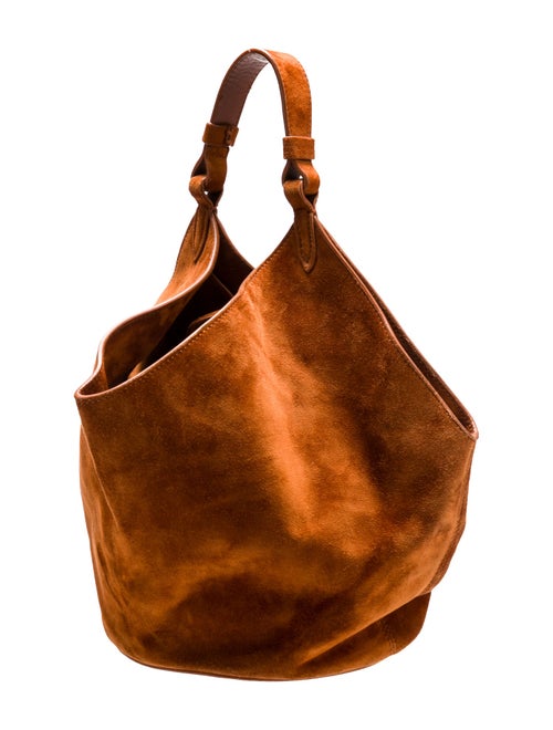 Khaite Suede Top Handle Bag