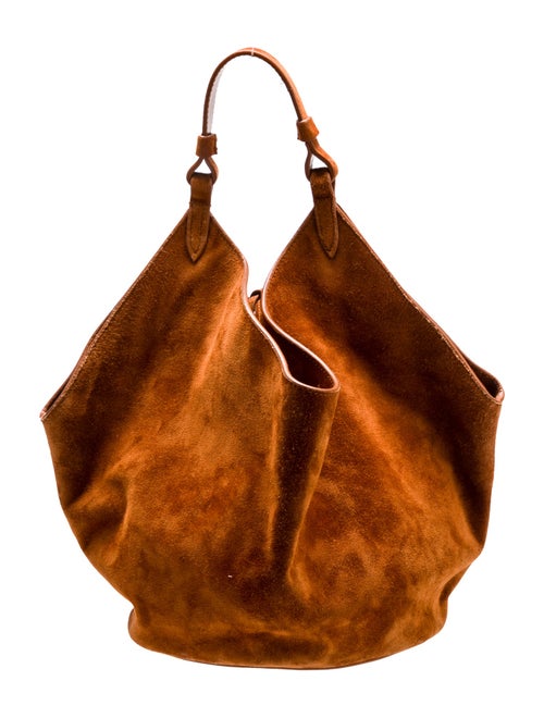 Khaite Suede Top Handle Bag