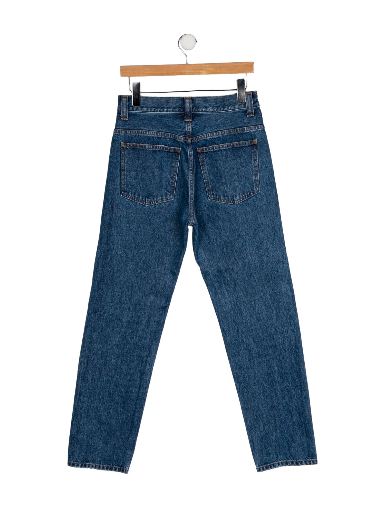 Khaite High-Rise Straight Leg Jeans