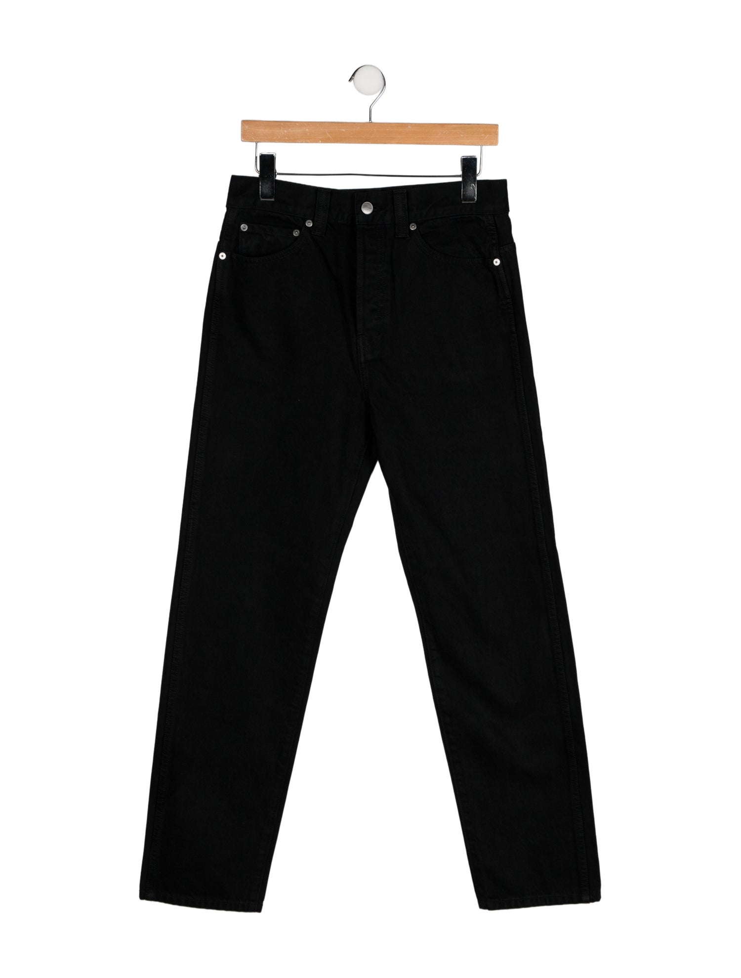 Khaite High-Rise Straight Leg Jeans