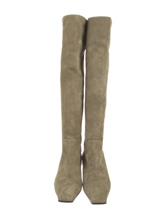 Khaite Suede Riding Boots