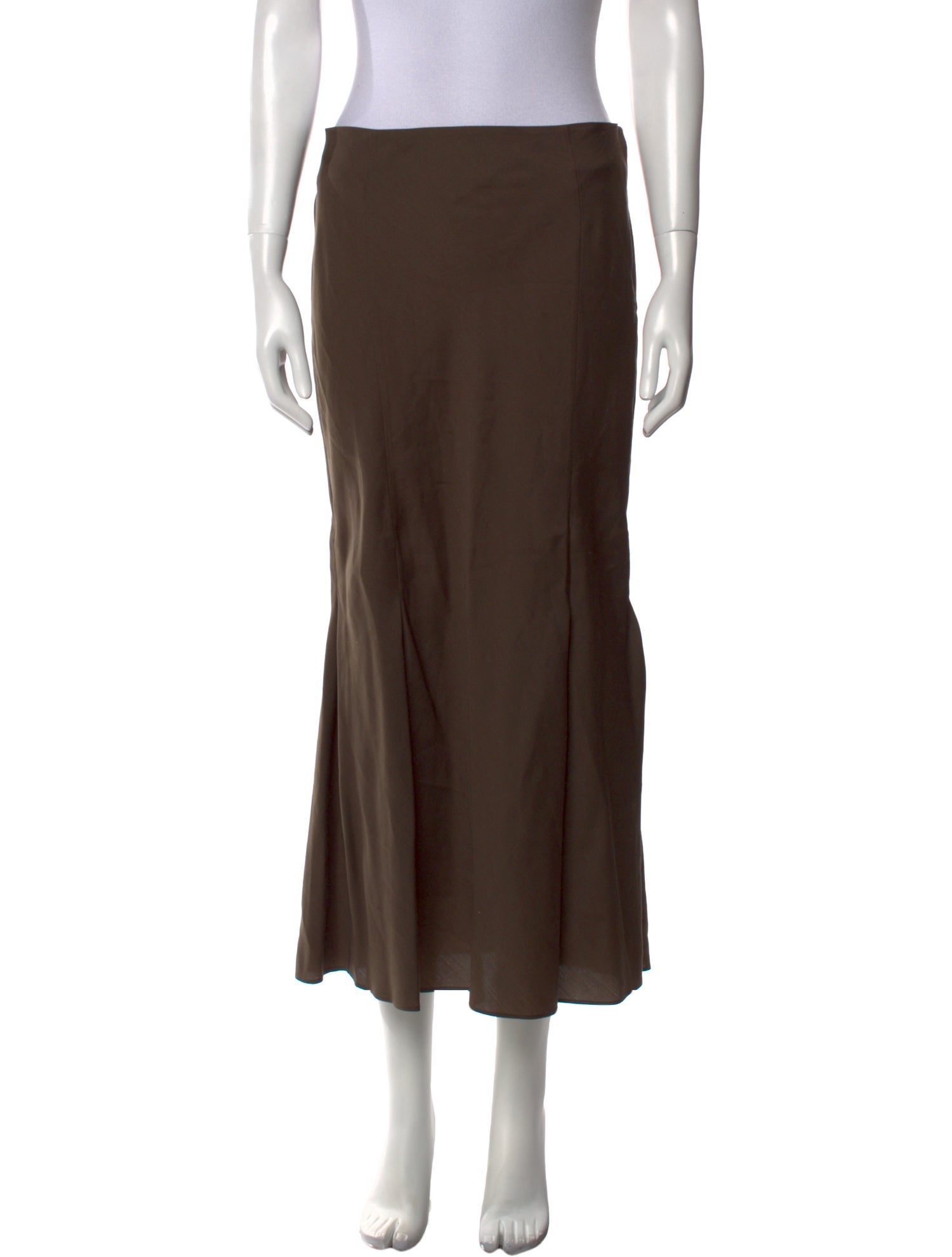 Khaite Virgin Wool Midi Length Skirt