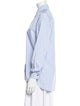 Khaite Striped Long Sleeve Button-Up Top