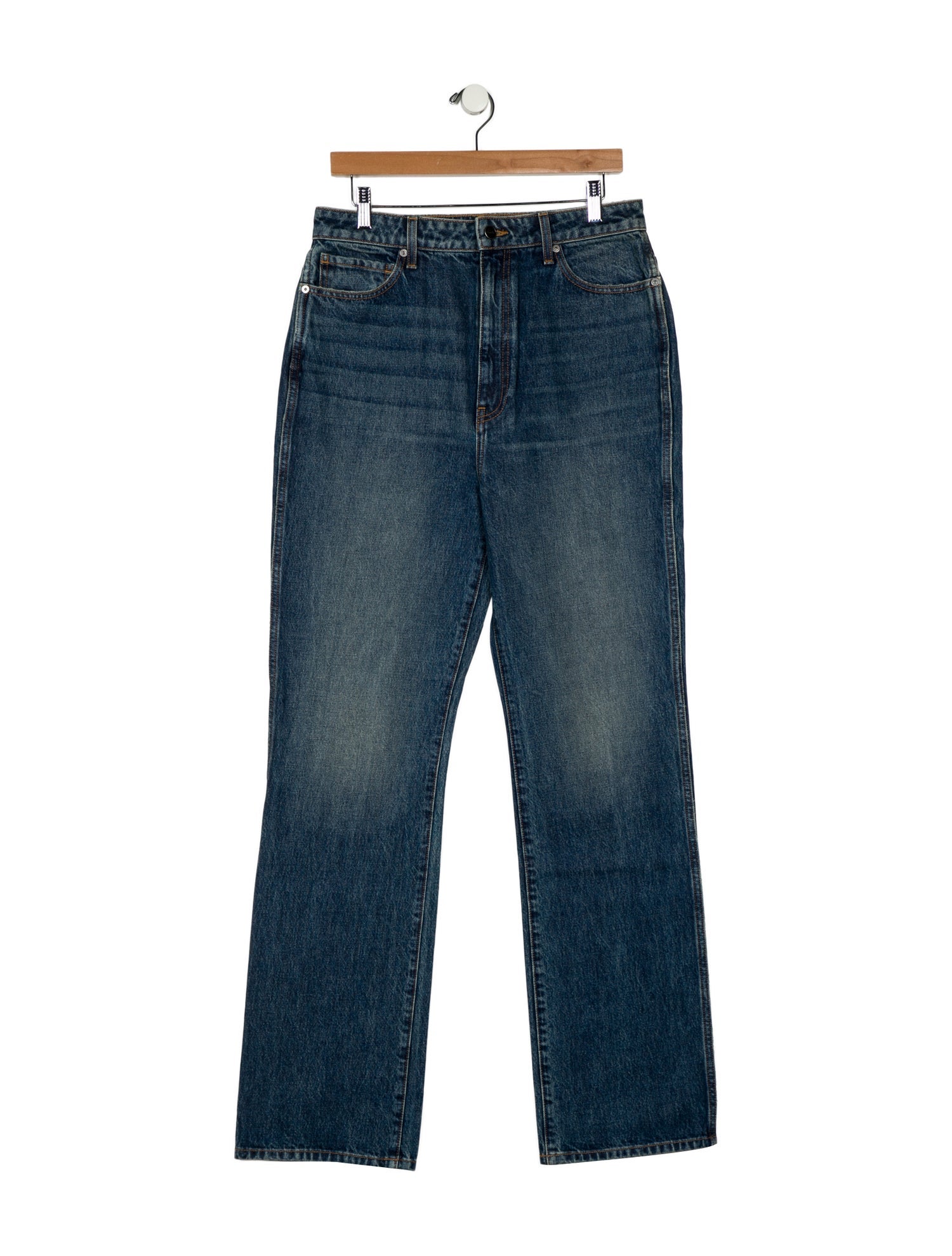 Khaite High-Rise Wide Leg Jeans w/ Tags