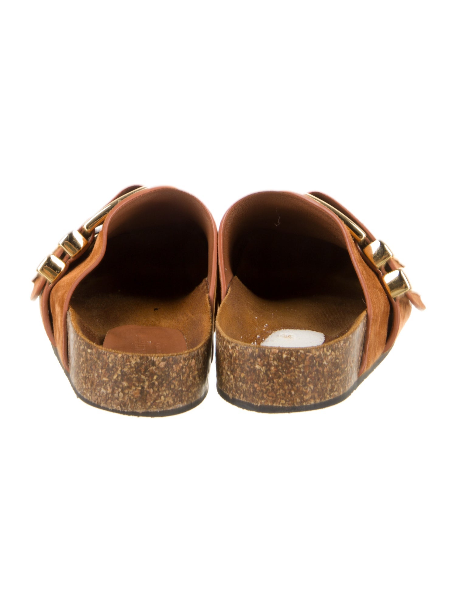 Khaite Suede Colorblock Pattern Mules