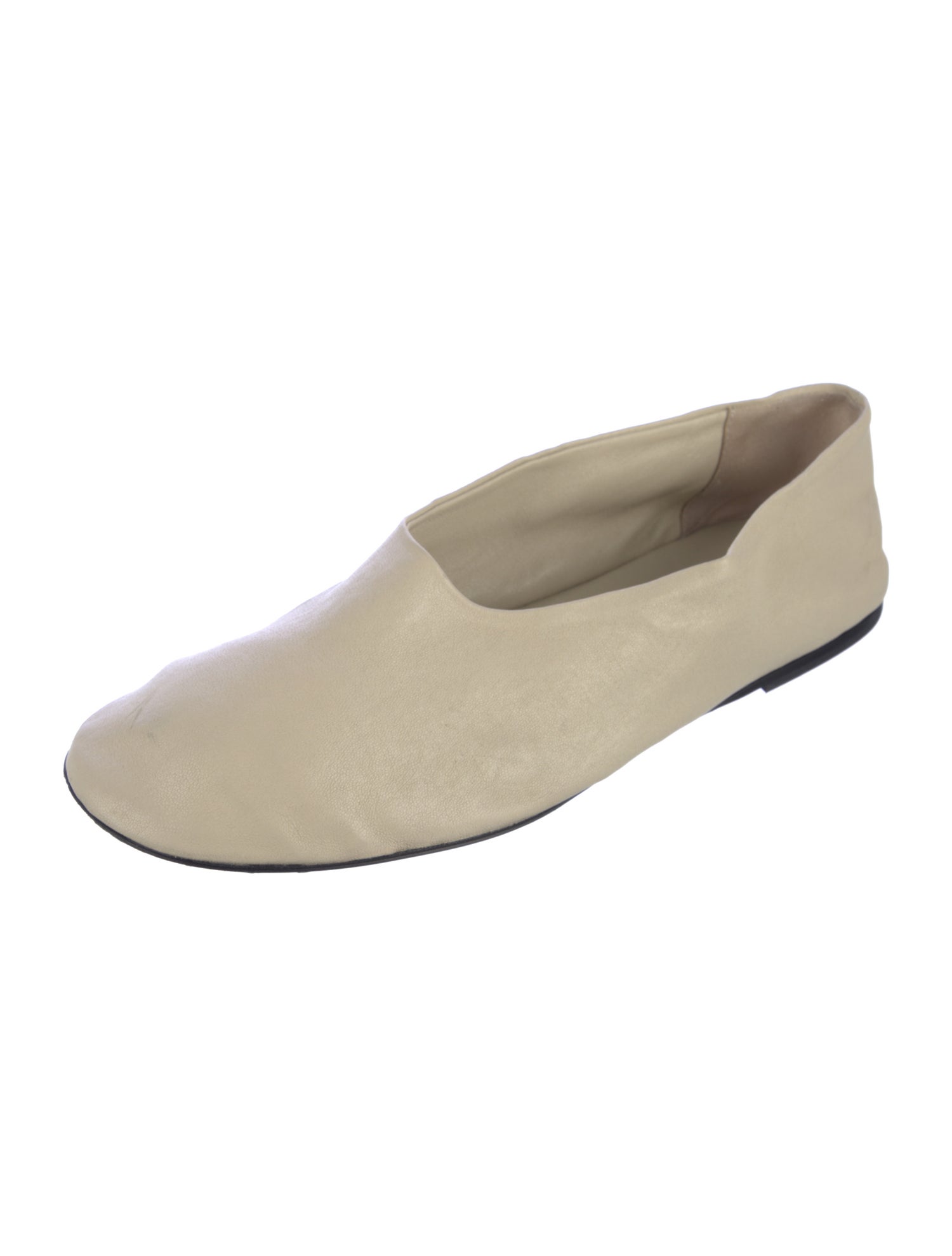 Khaite Leather Ballet Flats