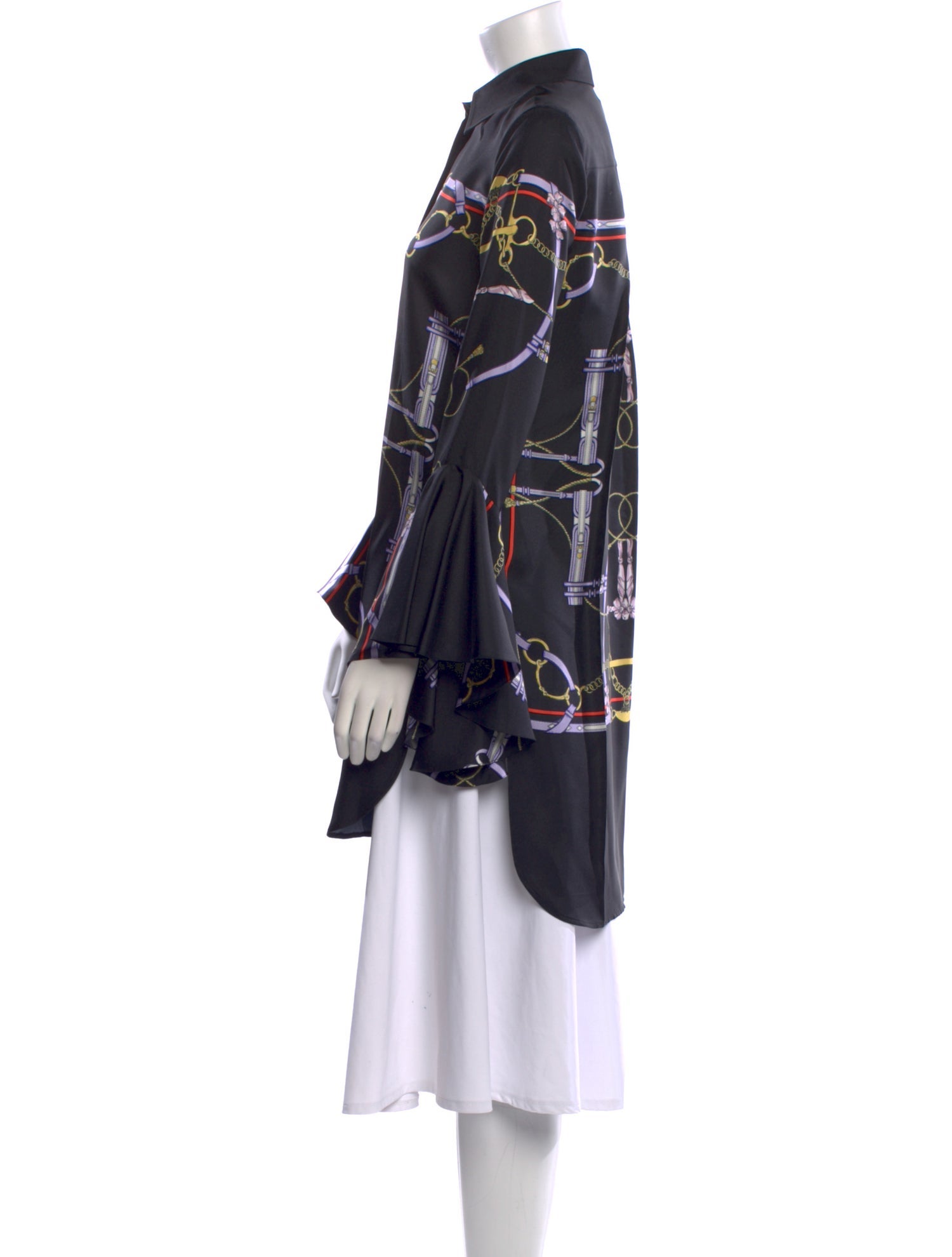 Khaite Silk Printed Tunic w/ Tags