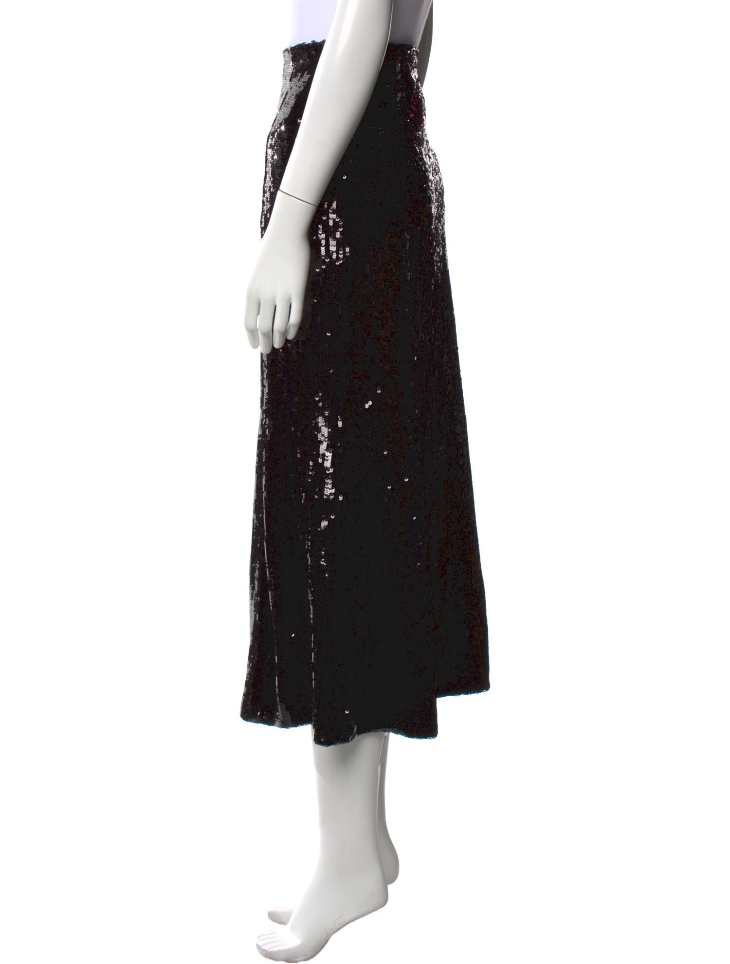 Khaite Sequin Midi Length Skirt