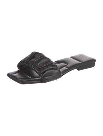 Khaite Leather Slides