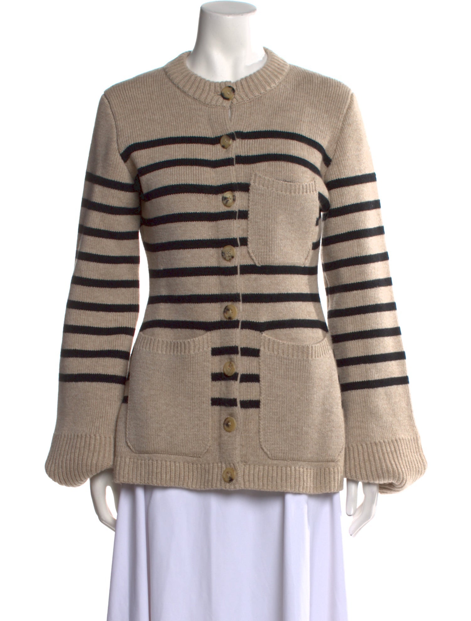 Khaite Cashmere Striped Sweater