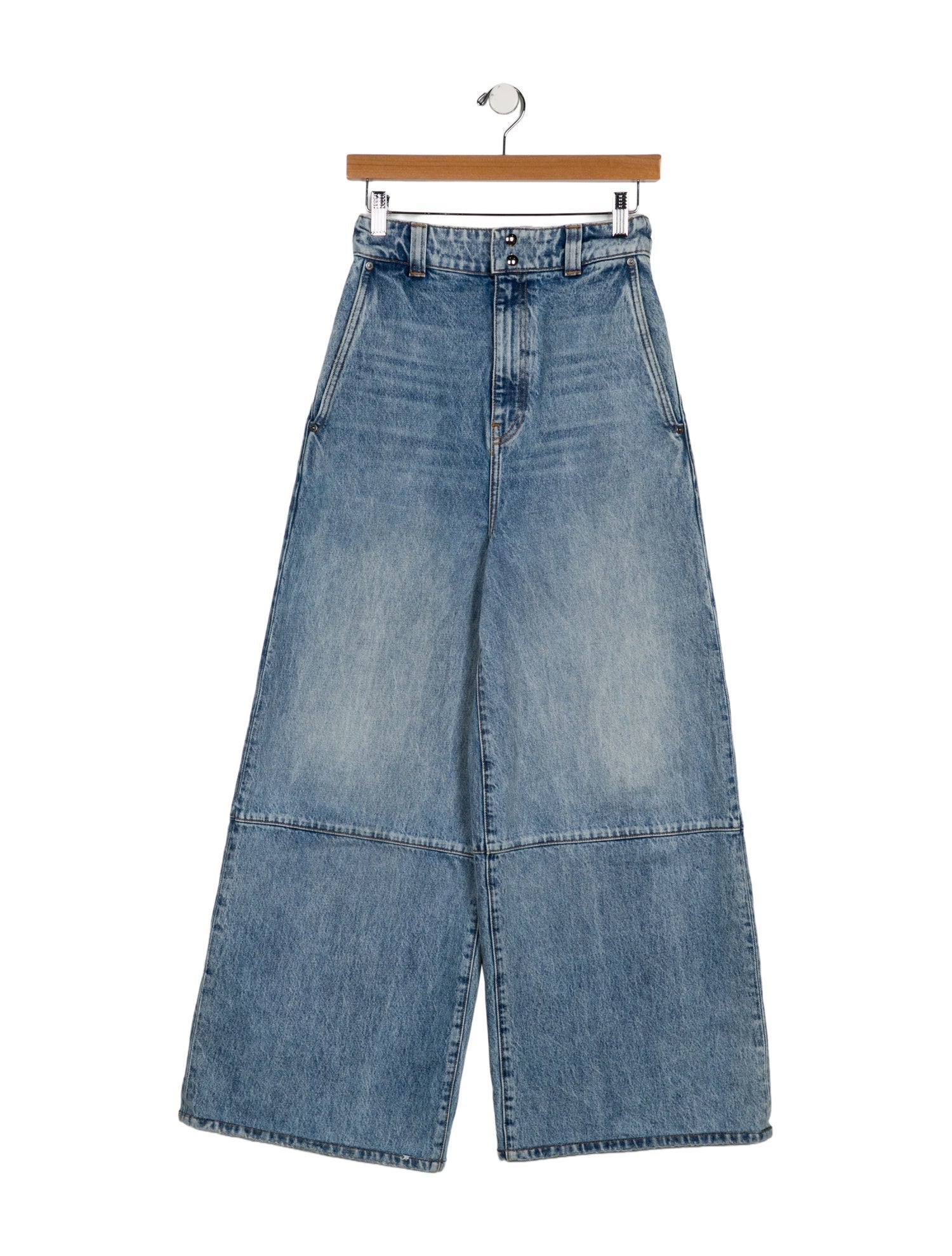 Khaite High-Rise Wide Leg Jeans