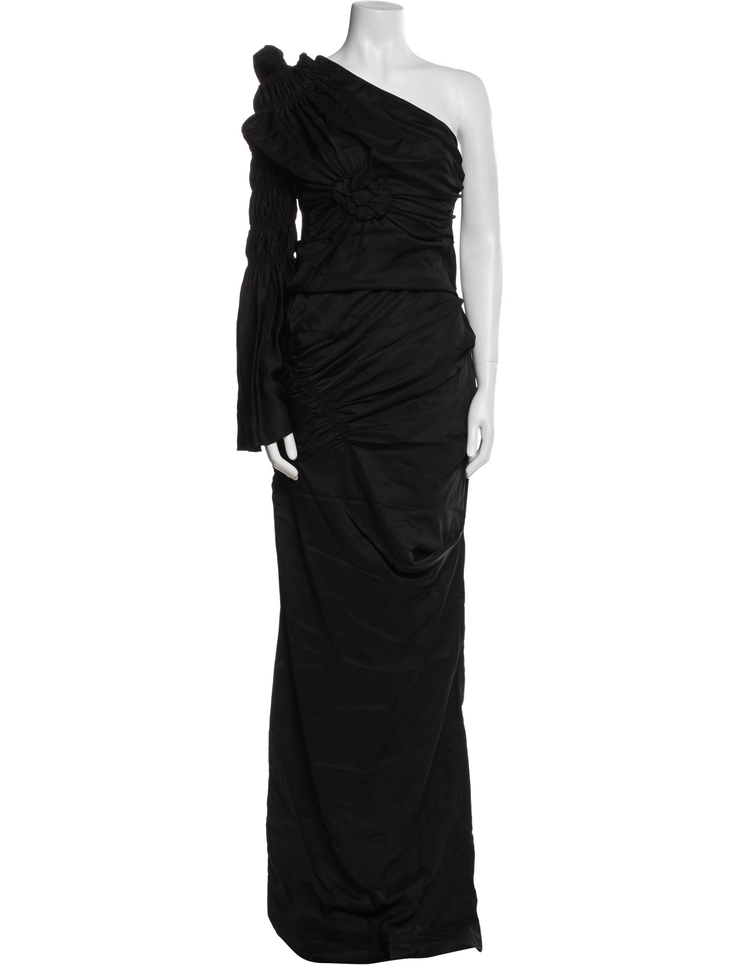 Khaite One-Shoulder Long Dress