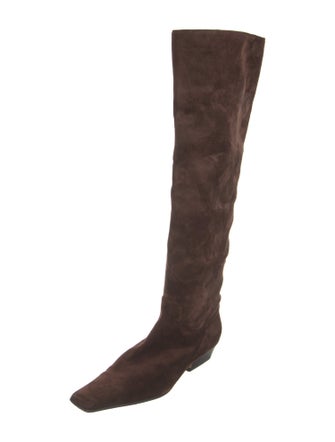 Khaite Suede Riding Boots
