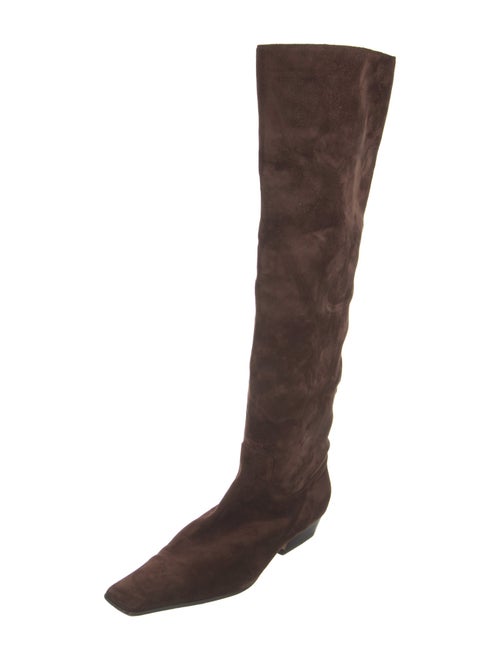 Khaite Suede Riding Boots