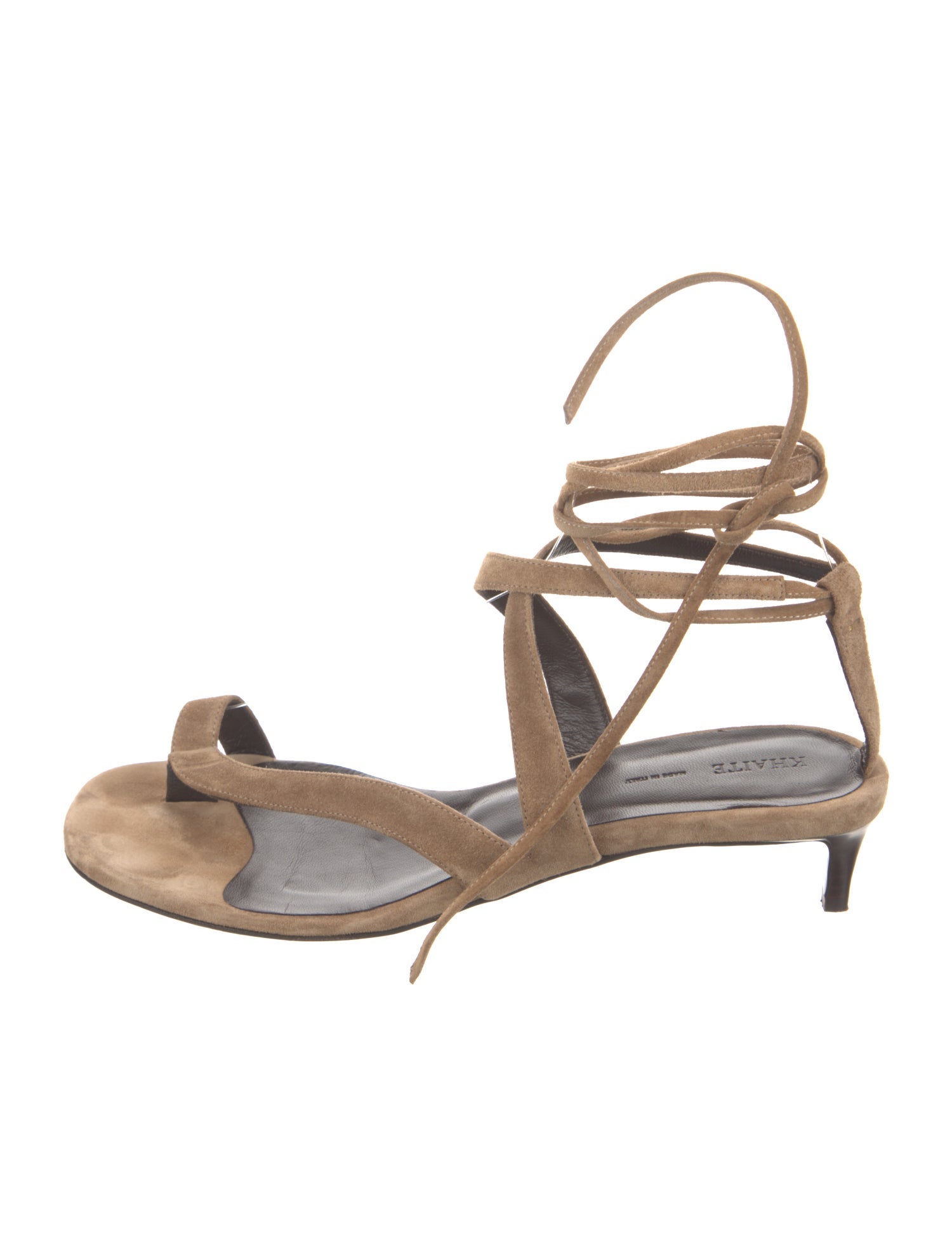 Khaite Suede Gladiator Sandals