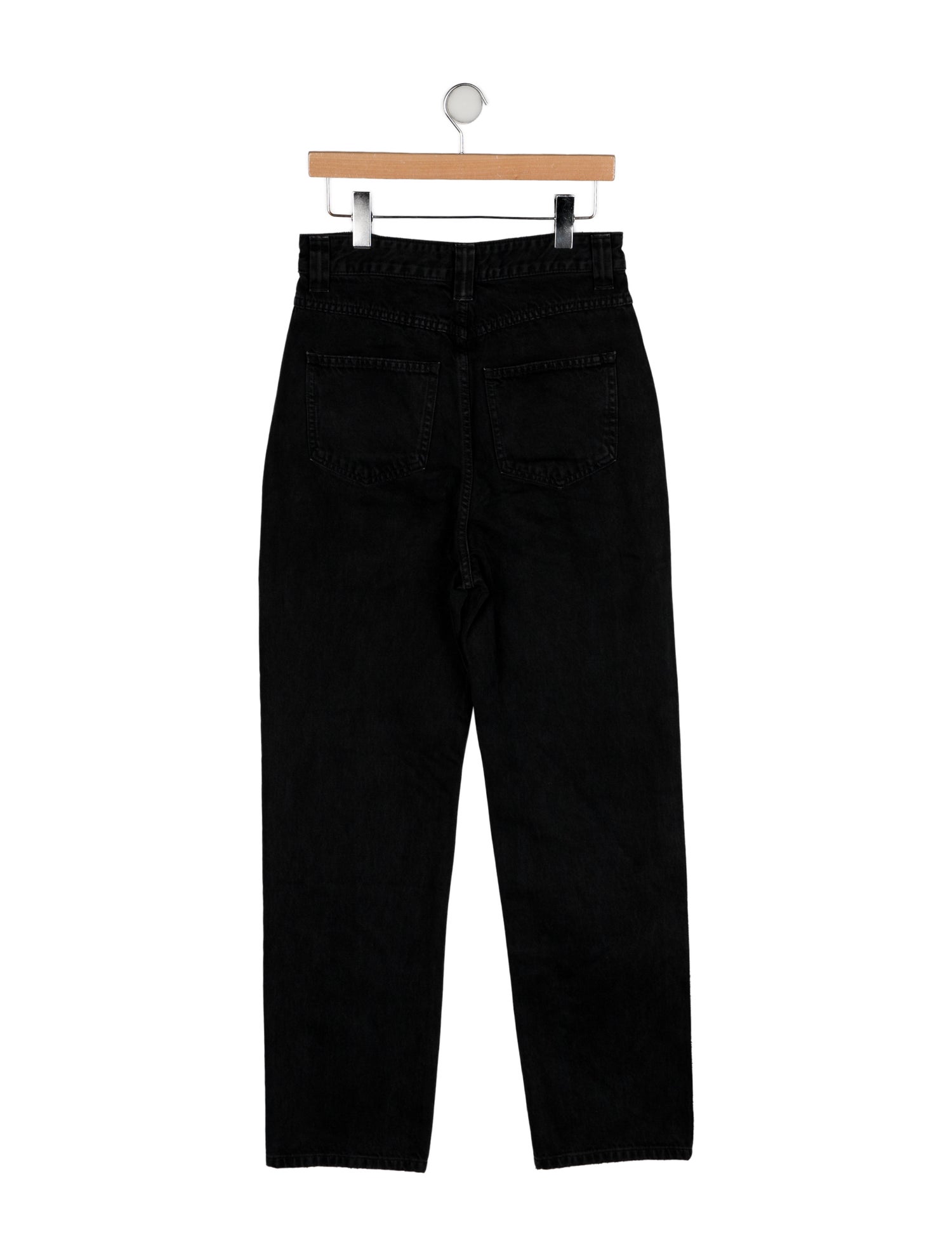 Khaite High-Rise Straight Leg Jeans