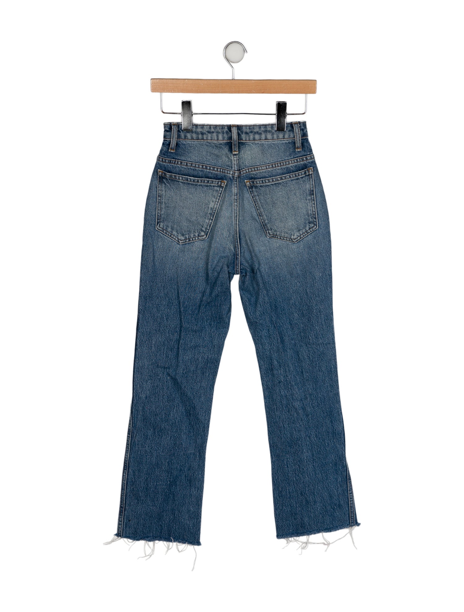 Khaite Mid-Rise Straight Leg Jeans