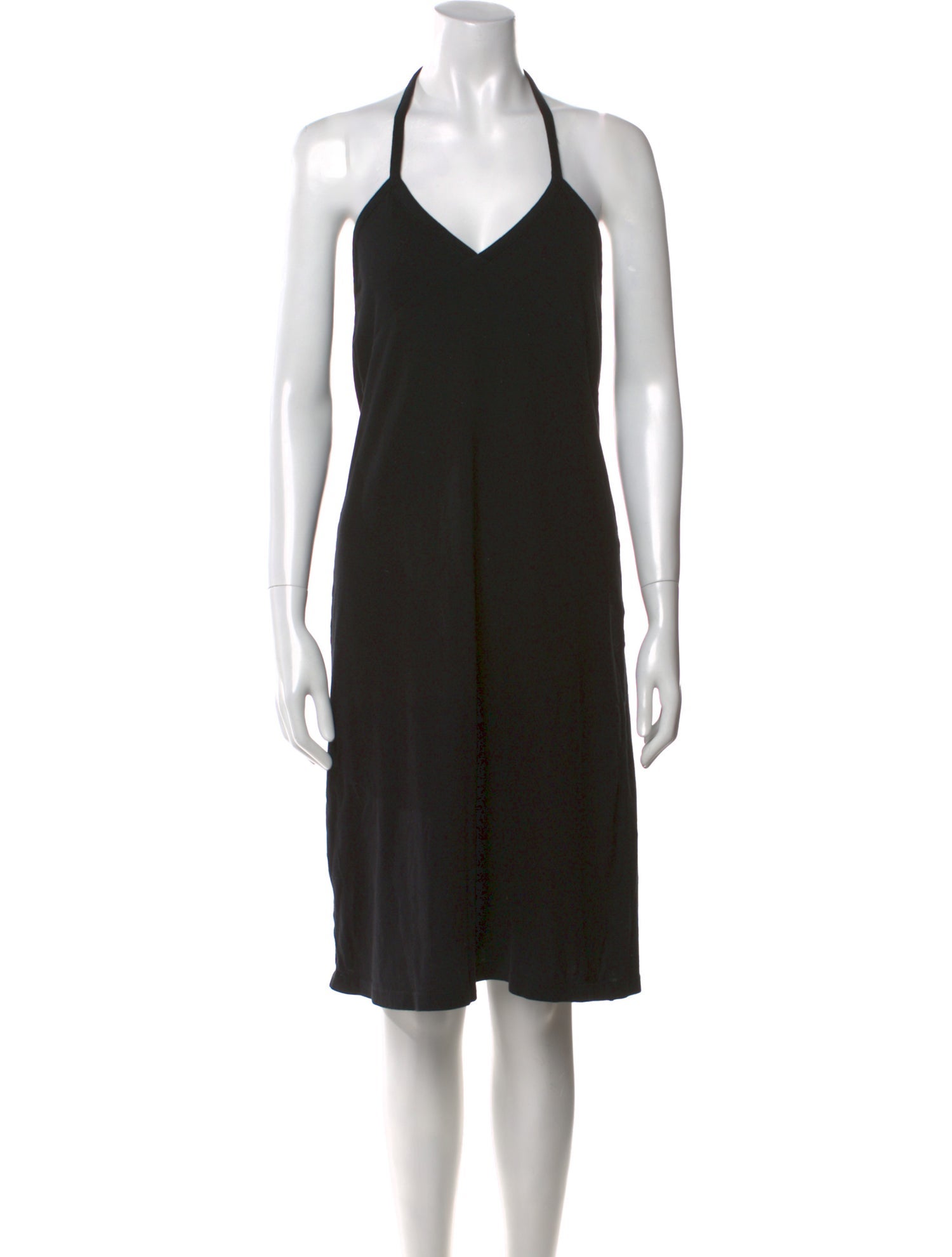 Khaite V-Neck Knee-Length Dress