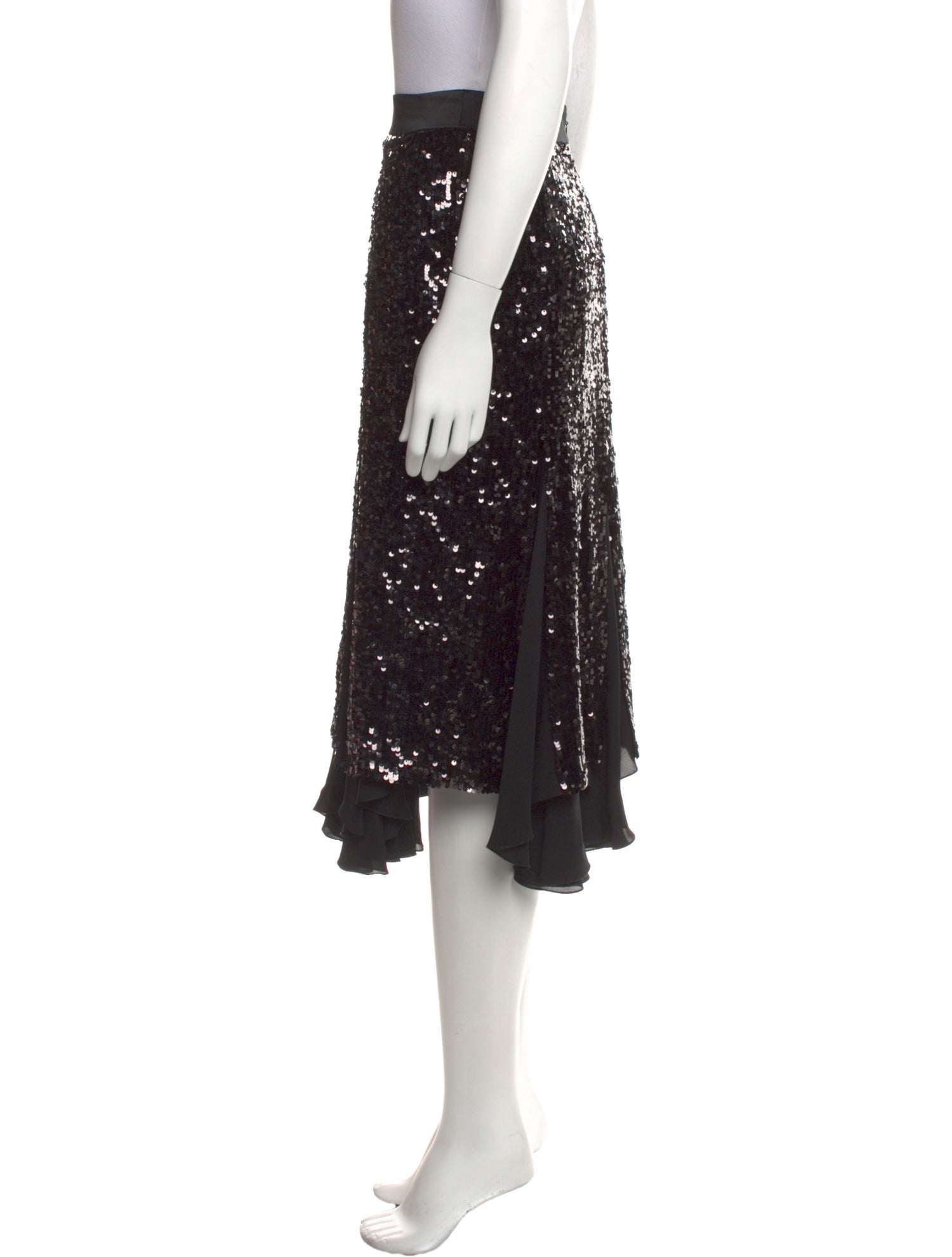 Khaite Sequin Midi Length Skirt