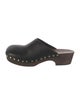 Khaite Leather Studded Accents Mules