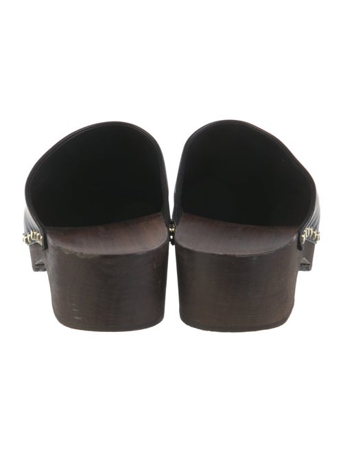 Khaite Leather Studded Accents Mules