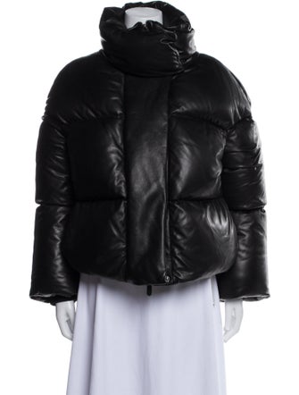 Khaite Leather Down Jacket