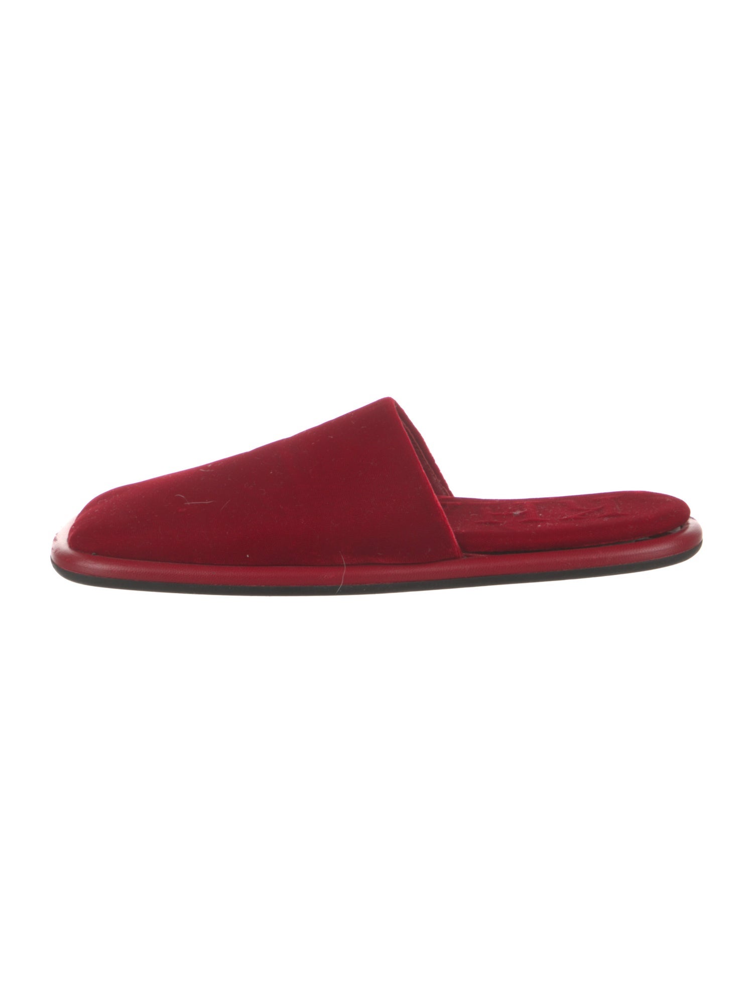 Khaite Velvet Slides