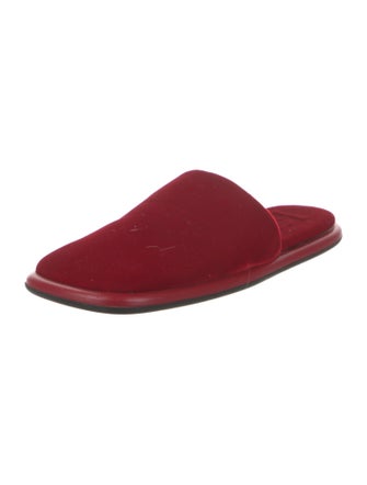 Khaite Velvet Slides