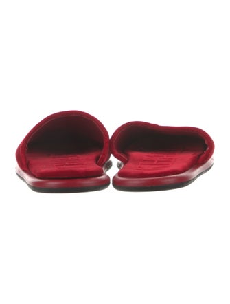 Khaite Velvet Slides