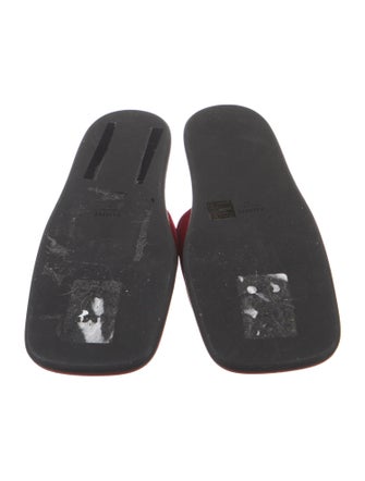 Khaite Velvet Slides