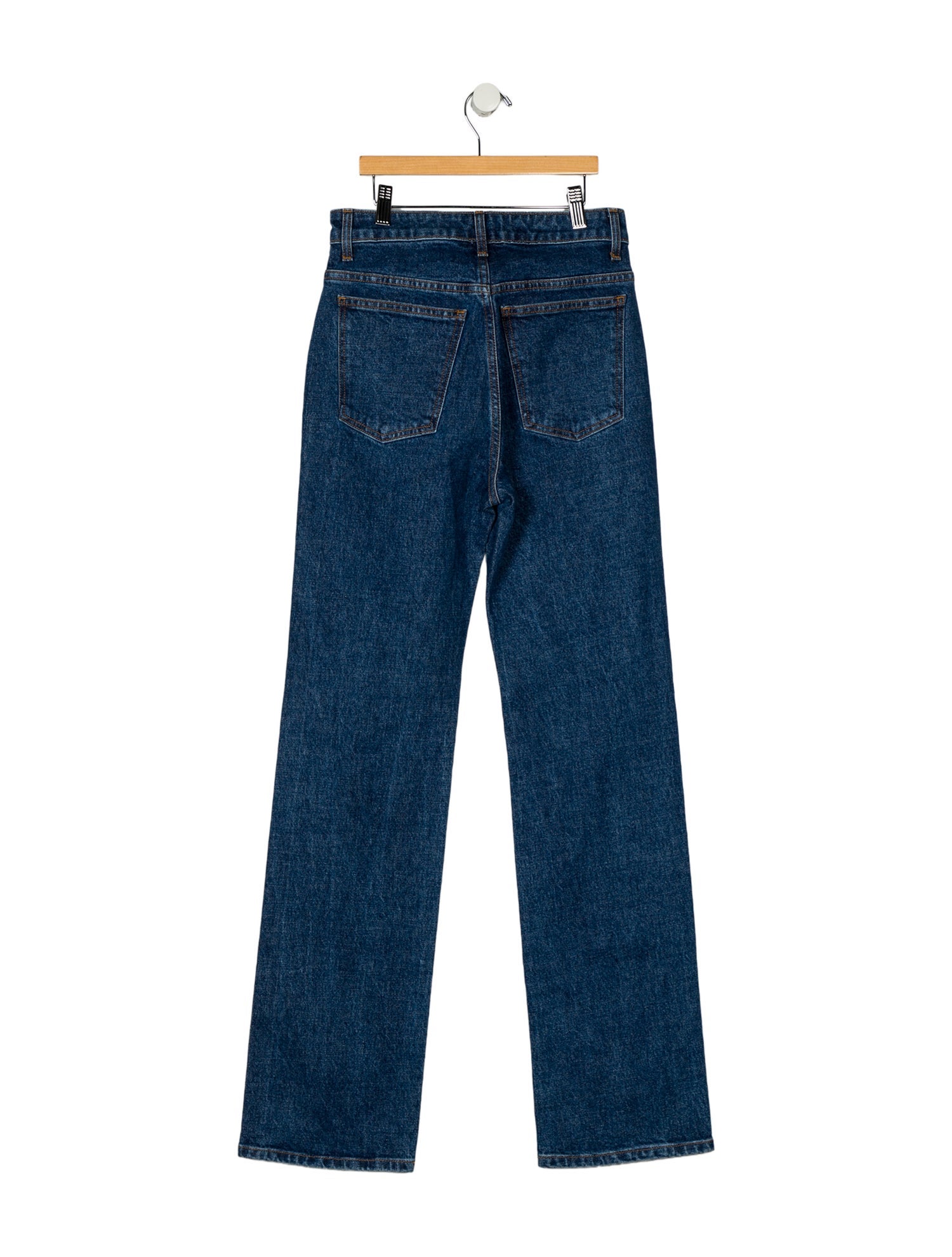 Khaite High-Rise Straight Leg Jeans