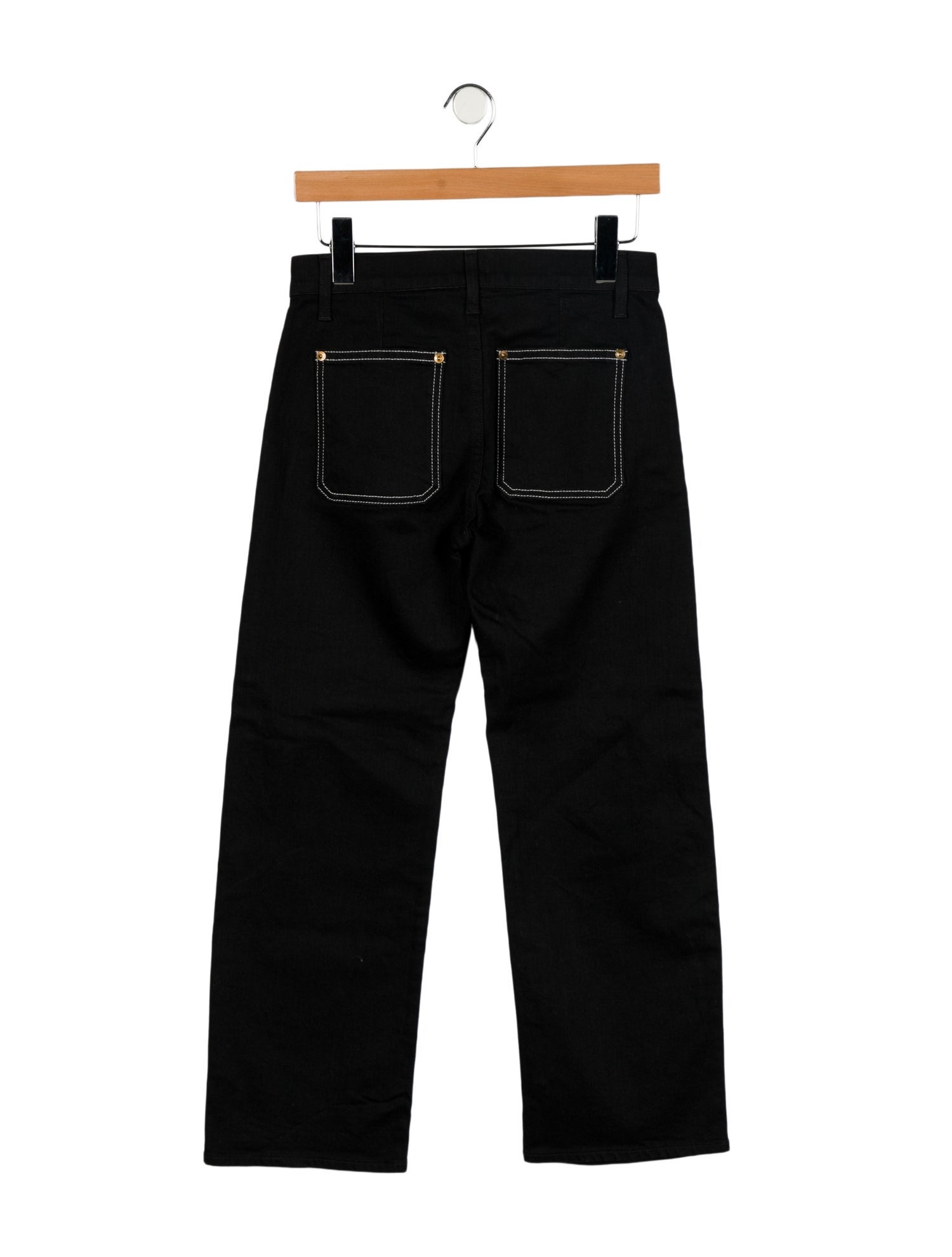 Khaite Mid-Rise Wide Leg Jeans