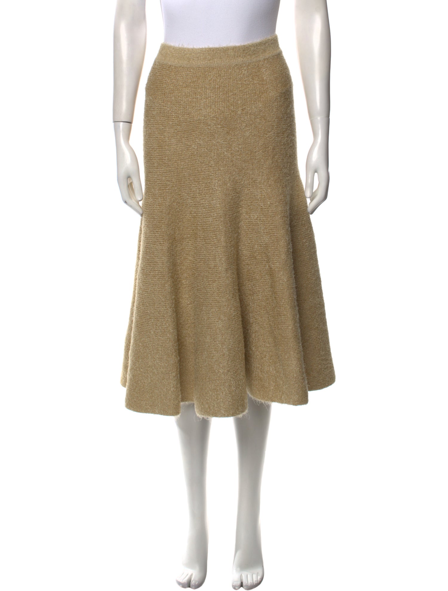 Khaite Silk Knee-Length Skirt