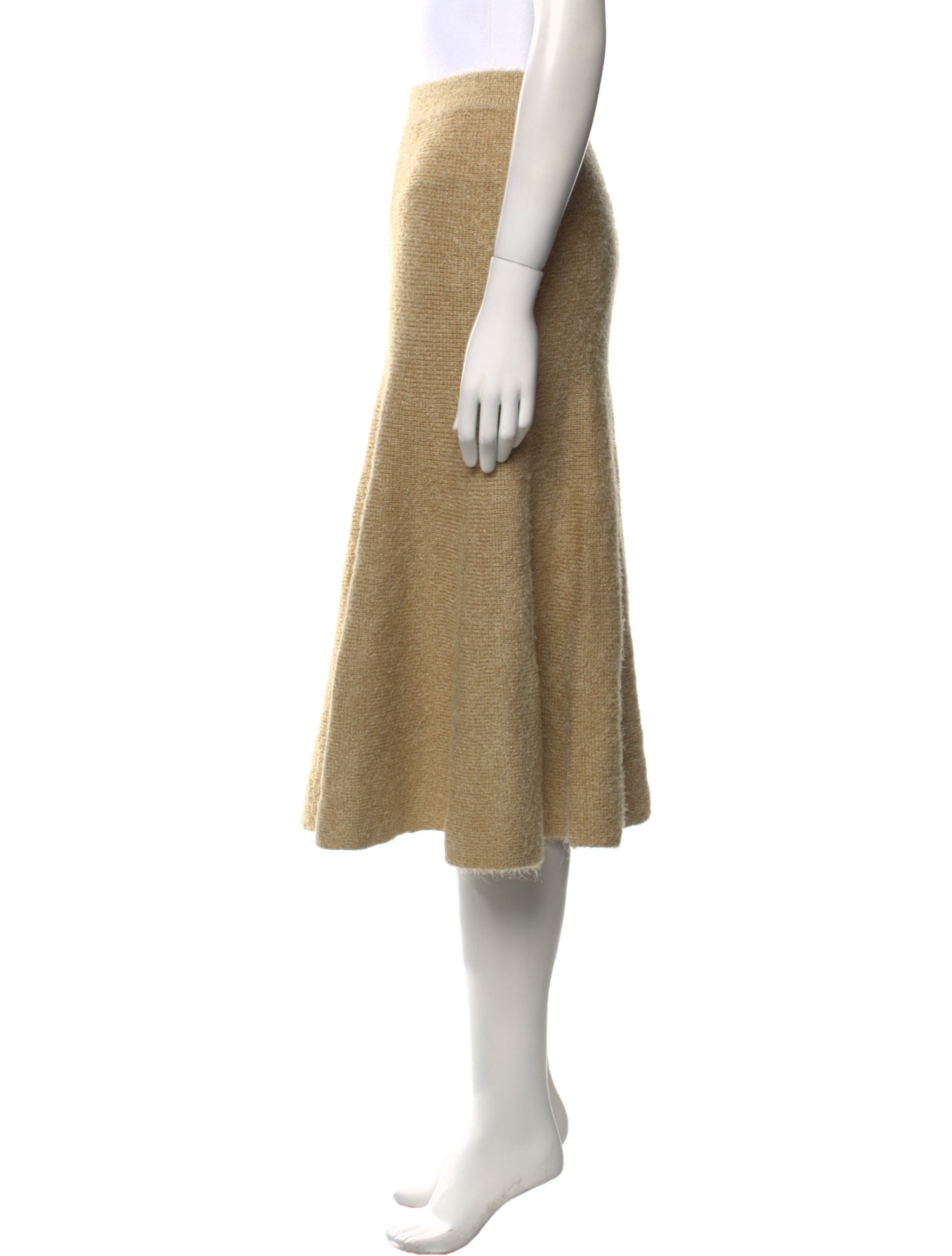 Khaite Silk Knee-Length Skirt