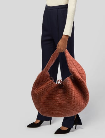 Khaite Raffia Hobo