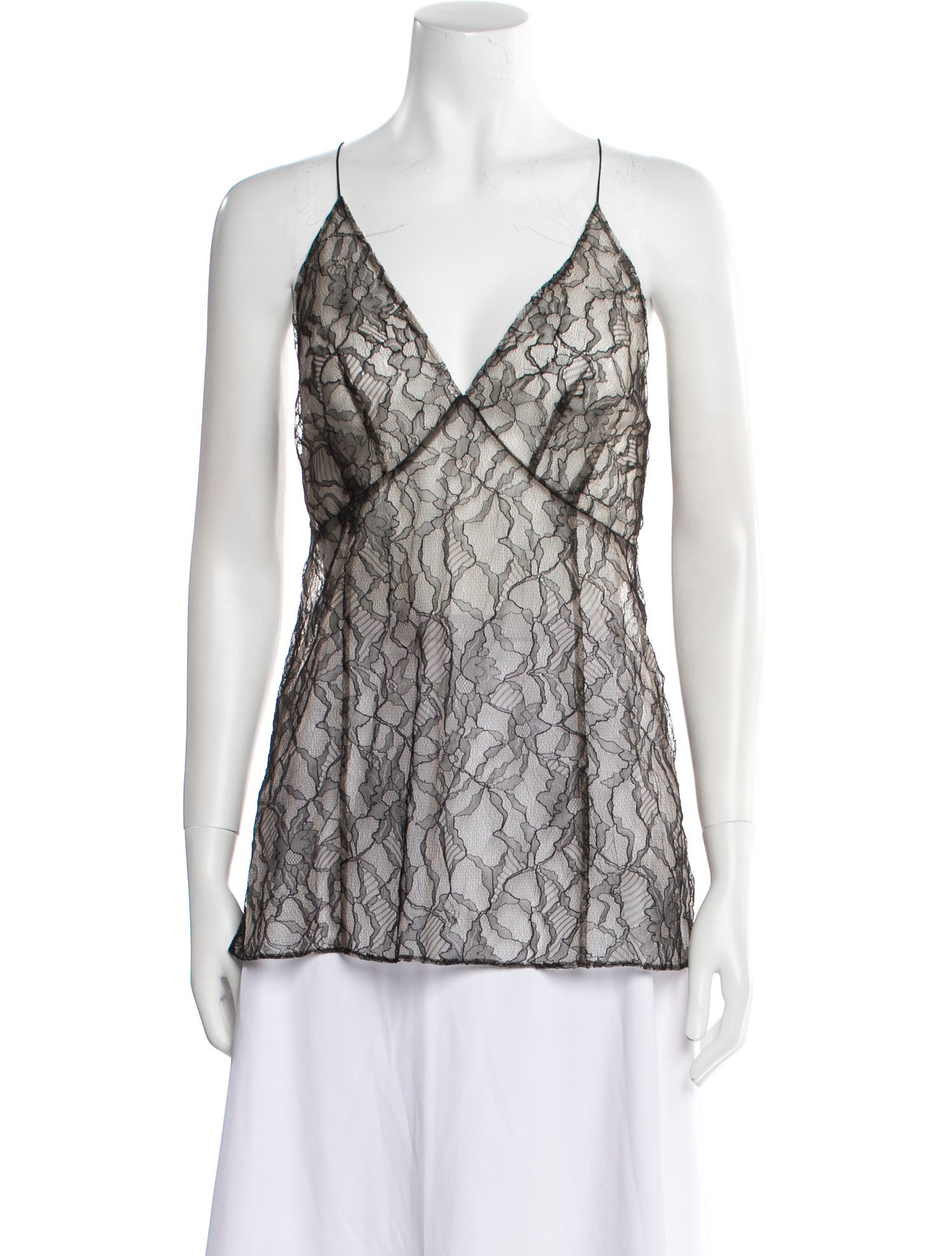 Khaite Lace Animal Print Top