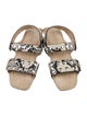 Khaite Snakeskin Animal Print Slides