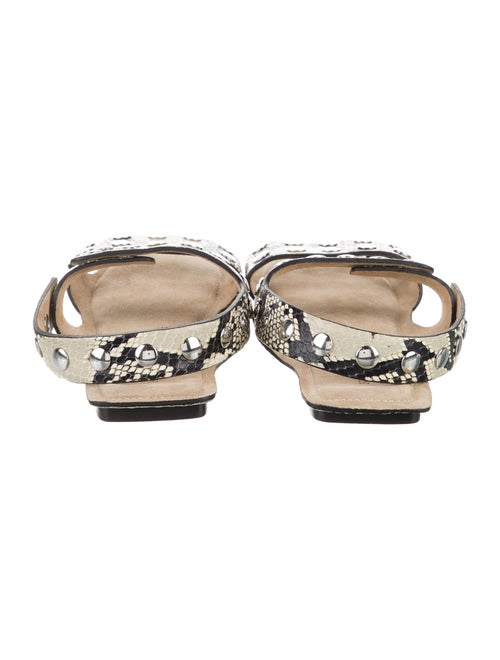 Khaite Snakeskin Animal Print Slides