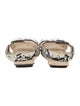 Khaite Snakeskin Animal Print Slides