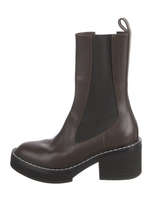 Khaite Leather Chelsea Boots