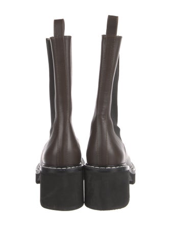 Khaite Leather Chelsea Boots