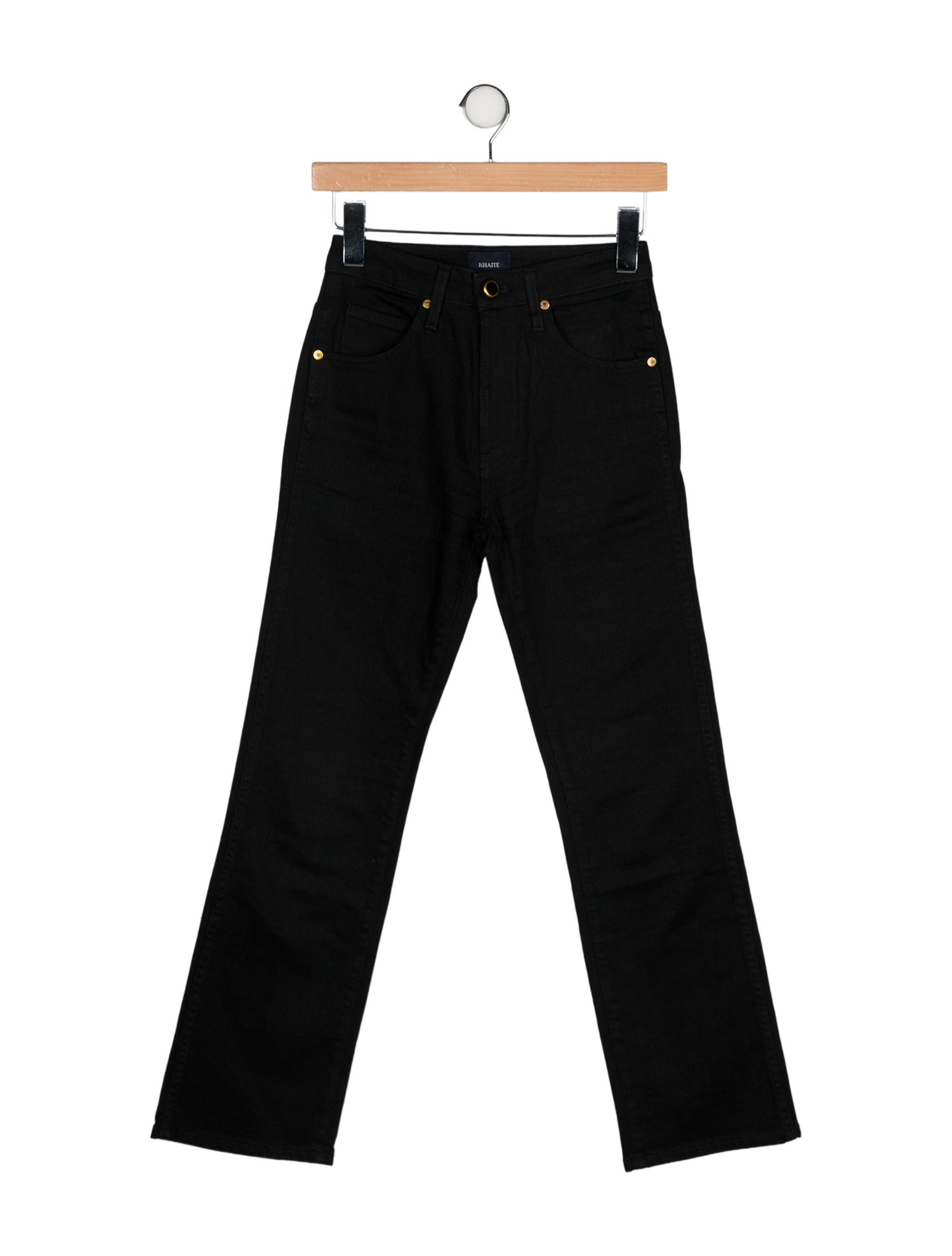 Khaite Mid-Rise Straight Leg Jeans