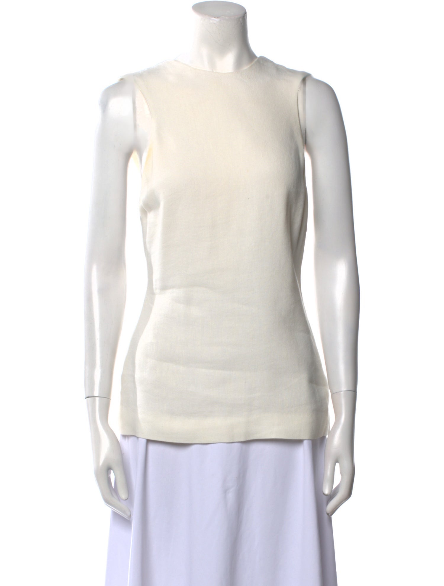 Khaite Crew Neck Sleeveless Top