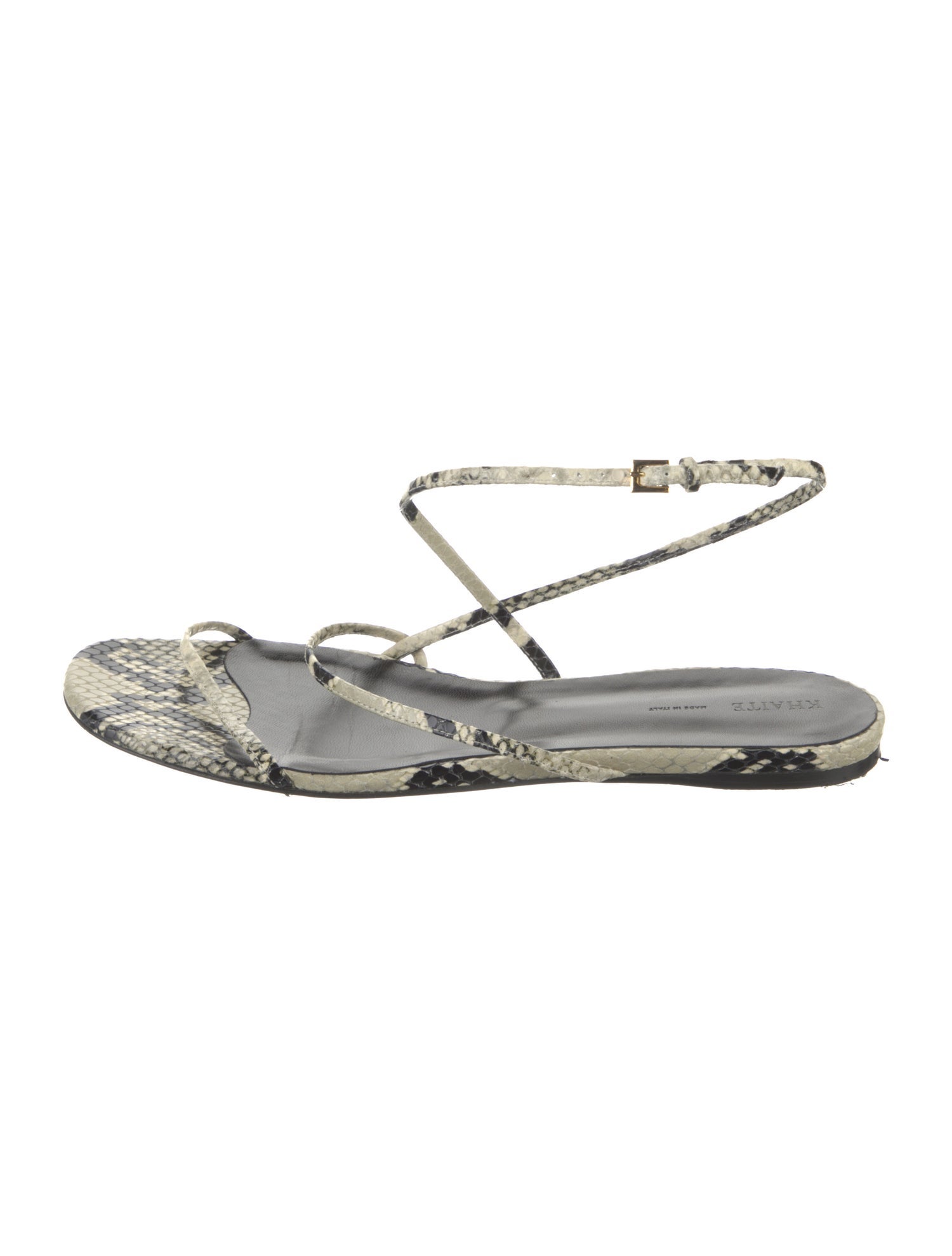 Khaite Embossed Leather Sandals