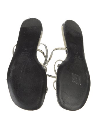 Khaite Embossed Leather Sandals