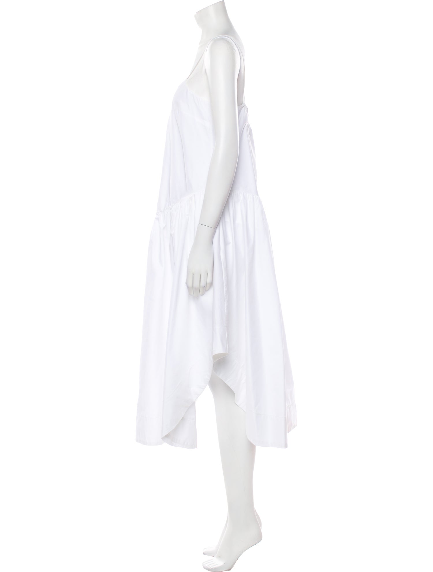 Khaite Scoop Neck Midi Length Dress